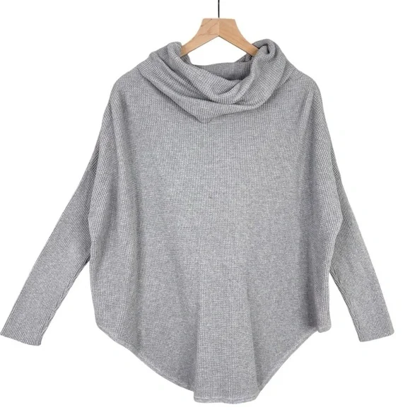 Planet by Lauren G Sweater One Size Loose Cowl Neck Knit Pullover Quiet Luxury - Picture 5 of 11